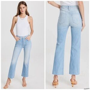 MOTHER The Tripper Ankle Fray Jeans in Island Time Size 33